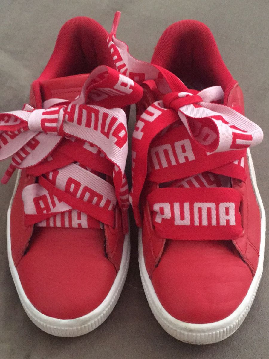 tênis puma basket heart feminino