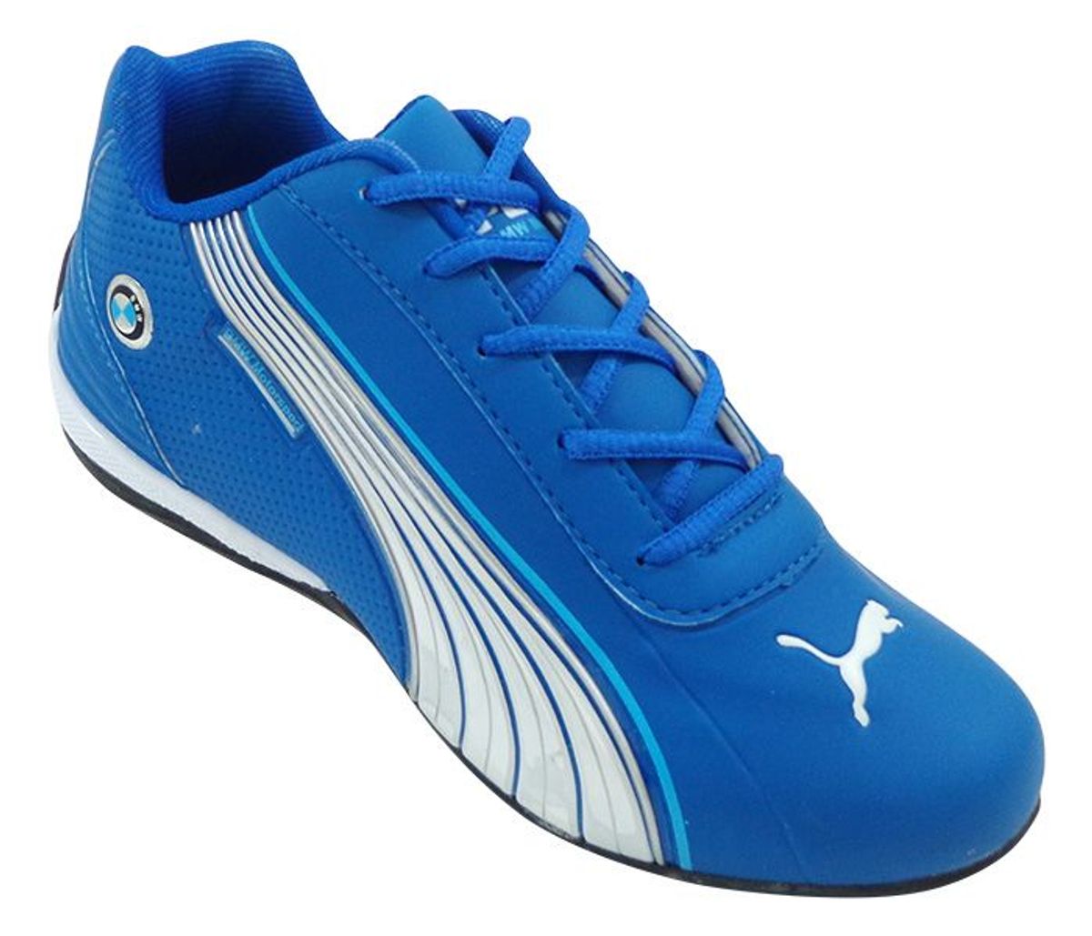 tênis puma bmw motorsport azul e branco