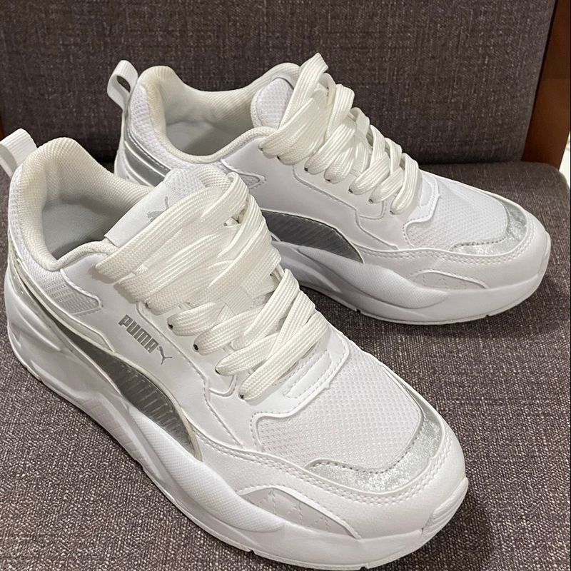 Tênis Puma Branco com Prata Puma Usado 110315521 enjoei