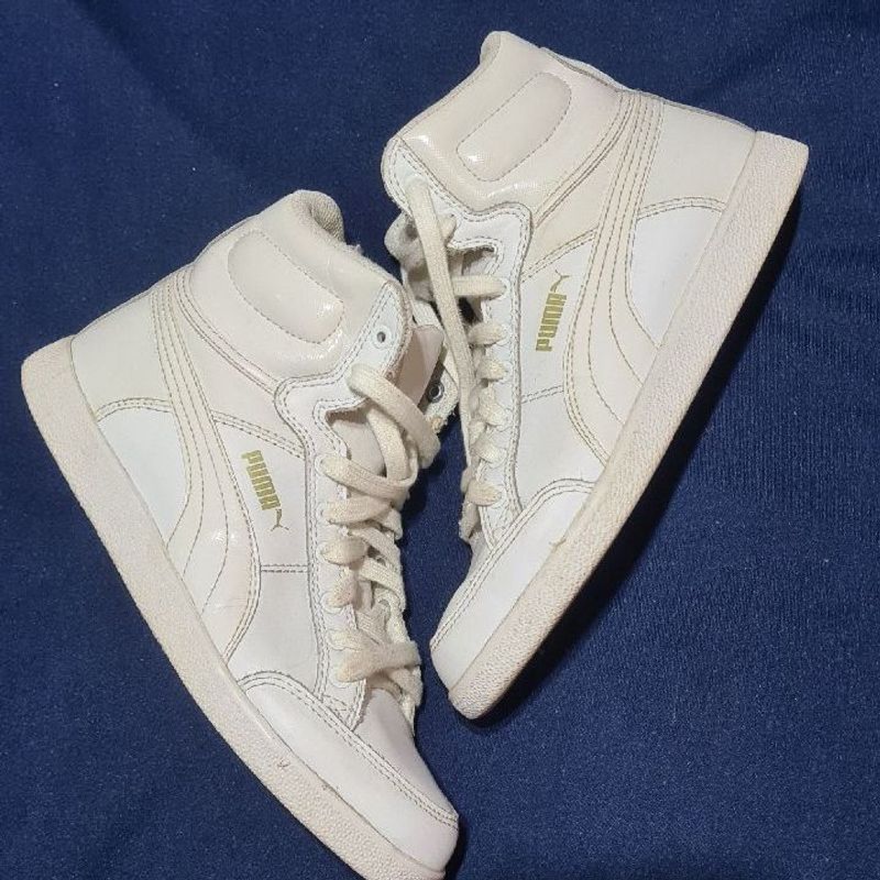 HOT Tenis Masculino Puma Cano Alto Branco Tênis Puma Cano