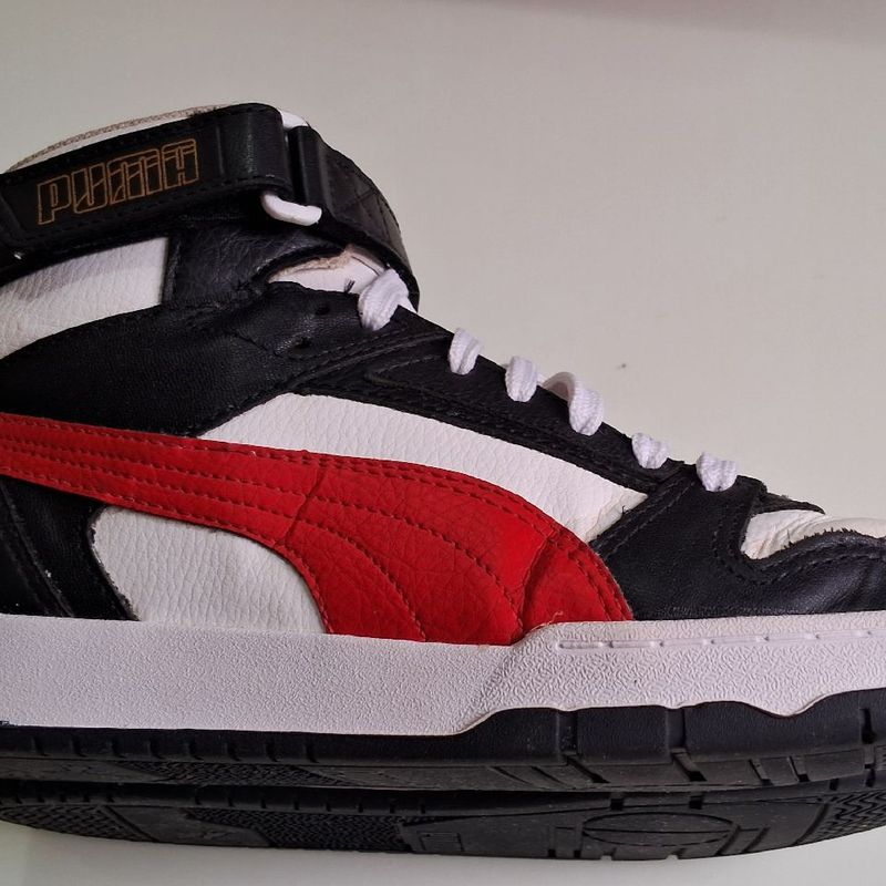 Tenis Puma Cano Alto Couro Puma Usado 100617649 enjoei