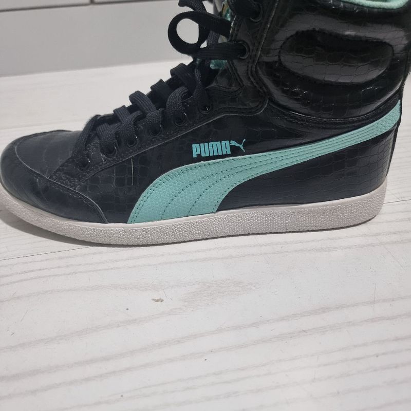 Tenis puma preto cano best sale alto feminino