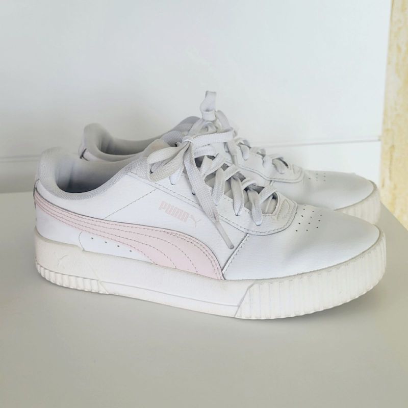 Tênis Puma Carina BDP Branco/Rosa