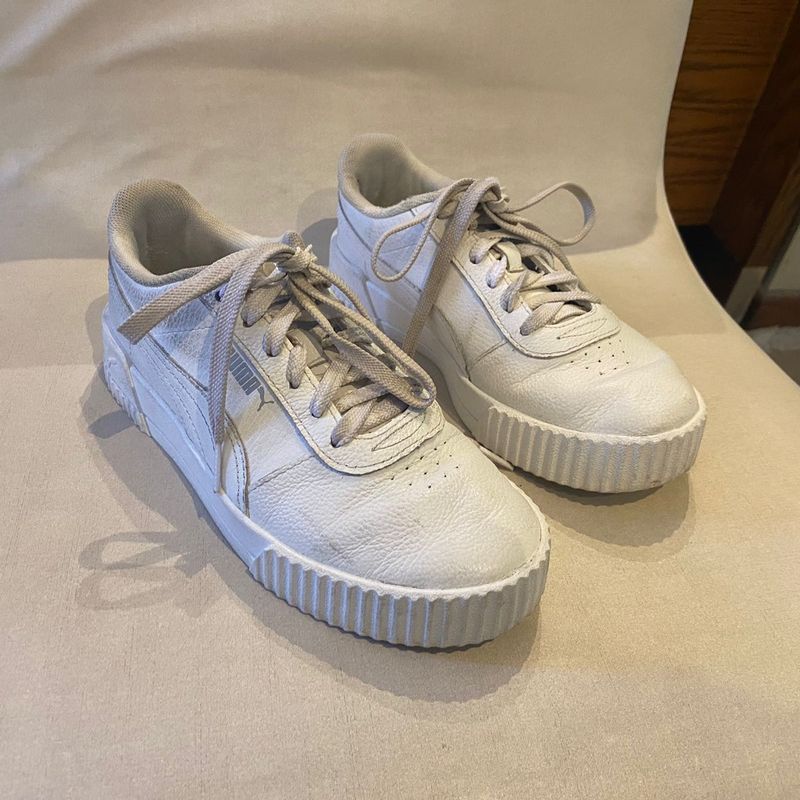 Tenis Puma Carina Lux Bdp Feminino,Branco Puma Usado 104009311