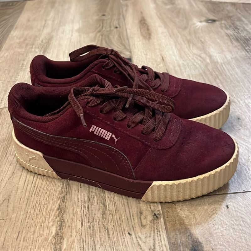 Tênis Puma Carina Tenis Vinho CamurÃ§a Tênis Puma Carina Vinho 35
