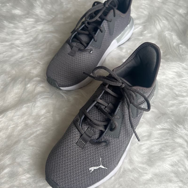 Tenis Puma Cinza com Solado Branco Tam 34 Novo Puma Nunca Usado 92830927 enjoei