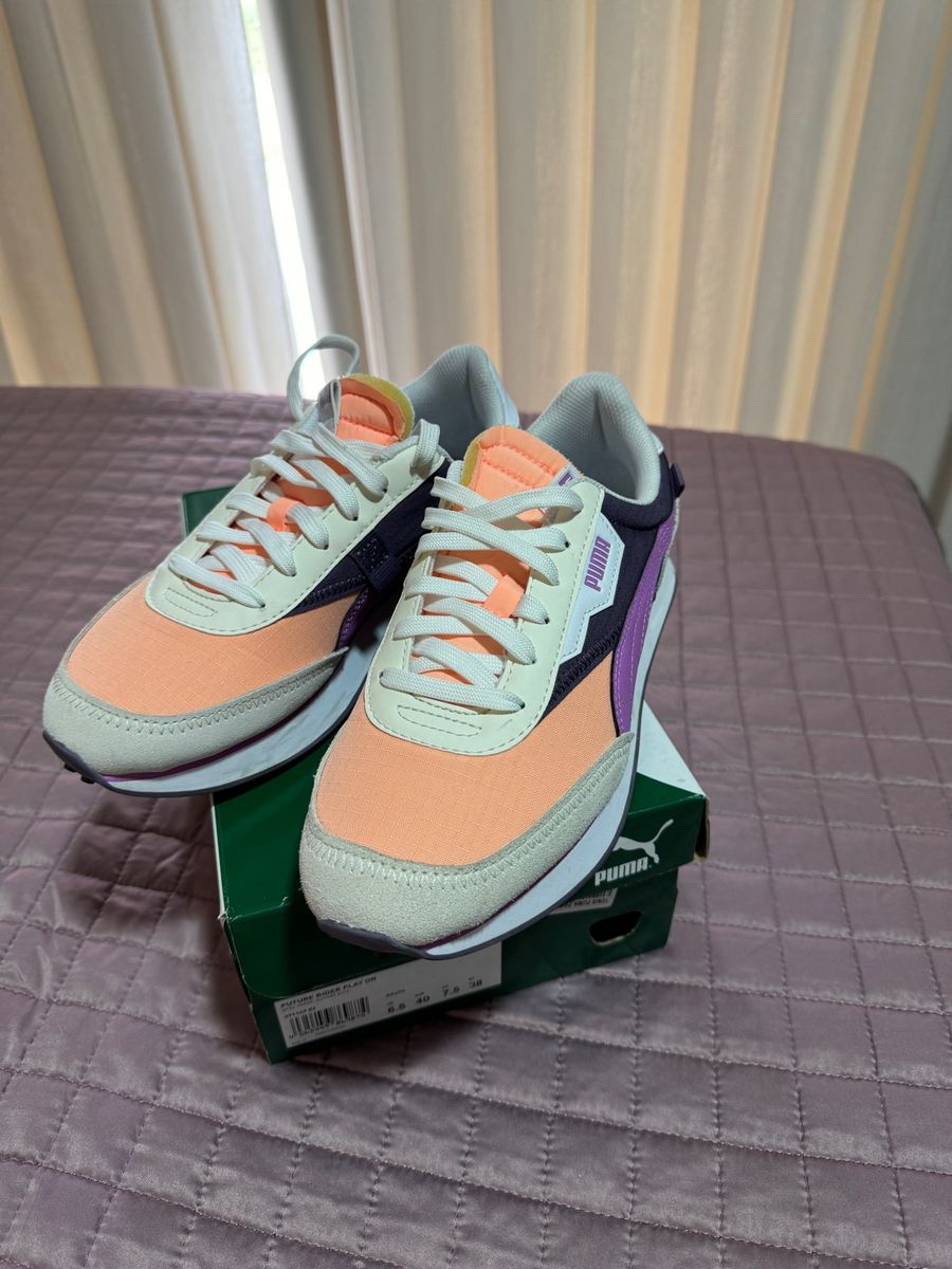 Tênis Puma Colorido Original com Caixa Tênis Feminino Puma Usado