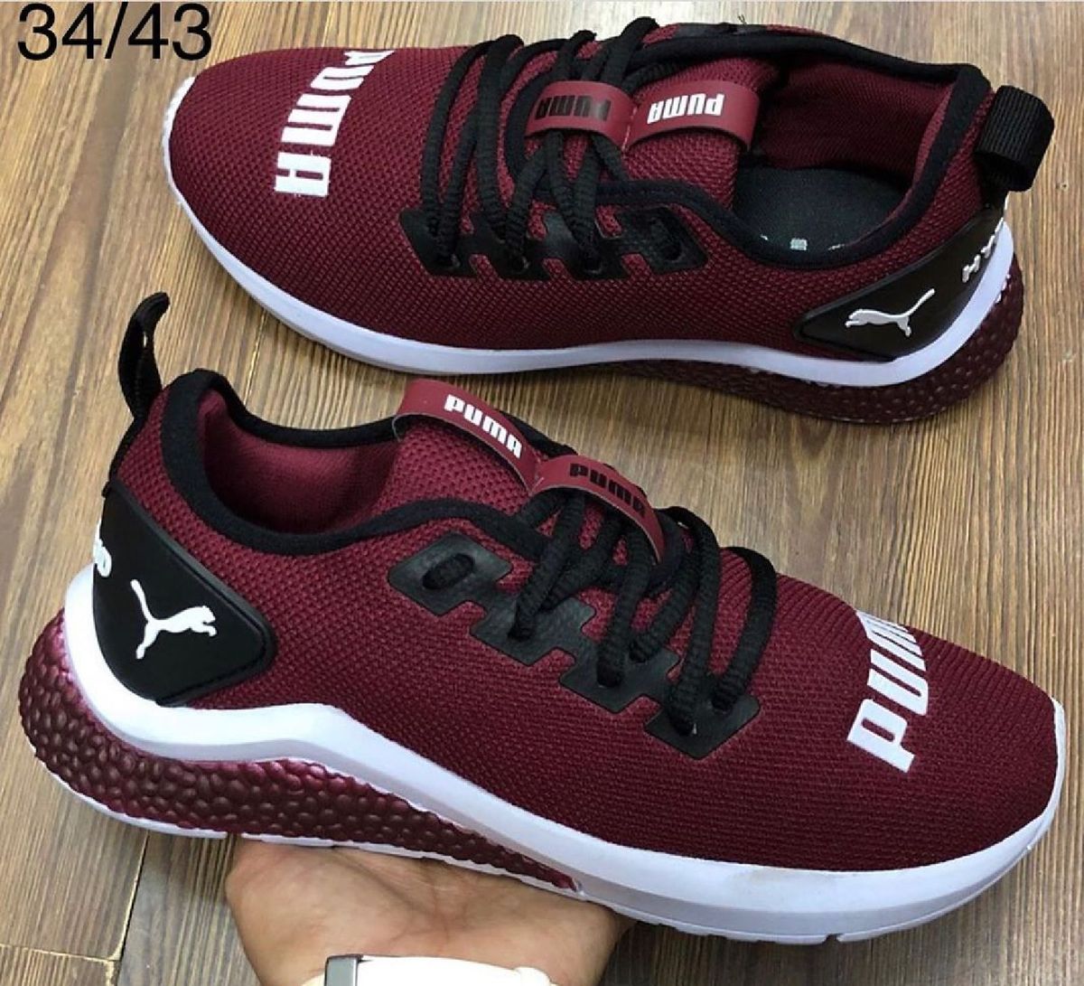 tenis puma feminino cor vinho
