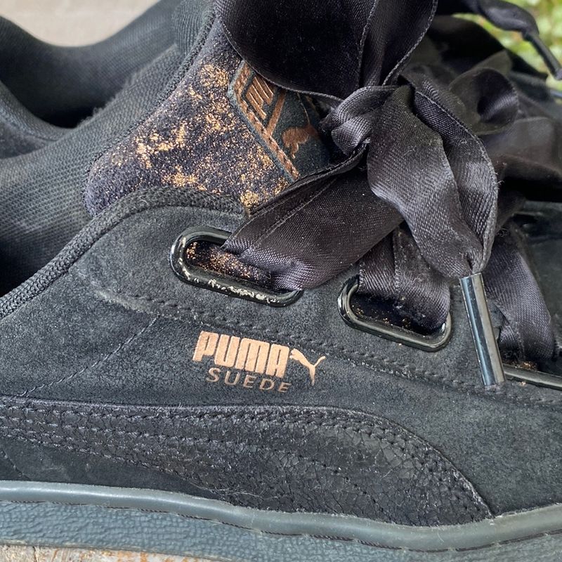 Tenis com cadarço de fita sale puma