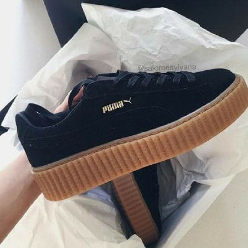 Puma preto com store marrom