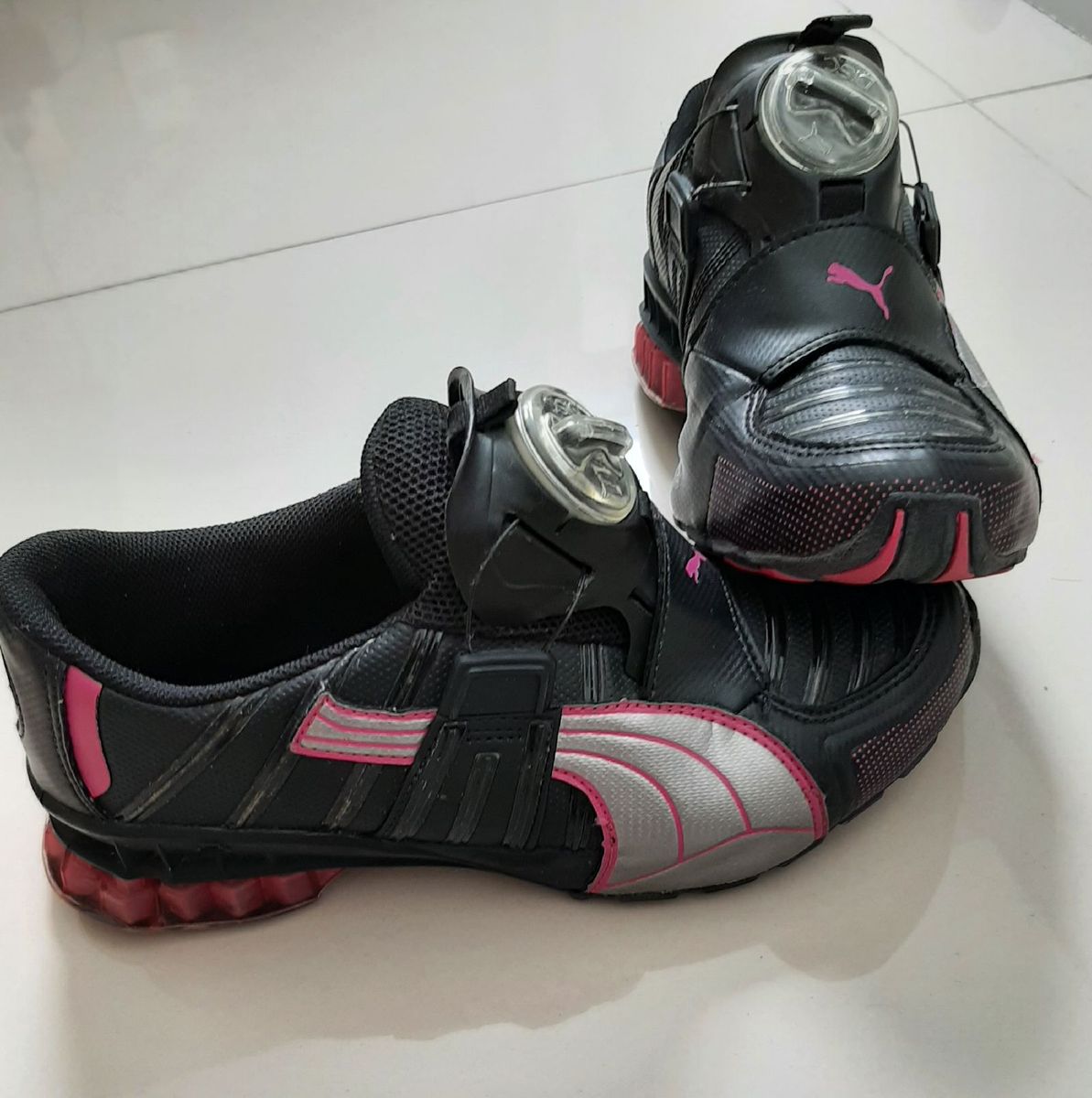 Puma disc feminino hot sale preto e rosa