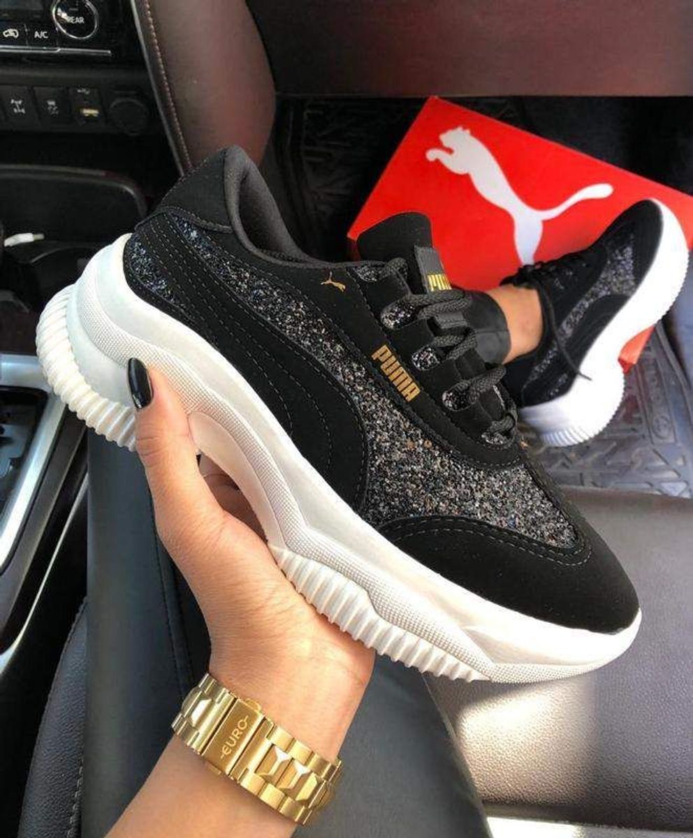 tenis puma com glitter original