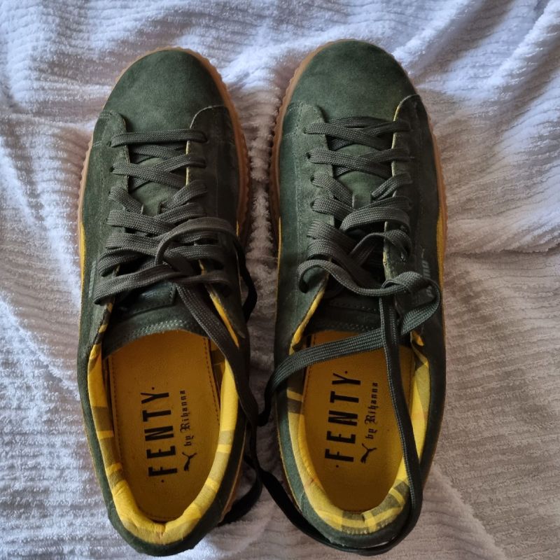 T nis Puma Fenty By Rihanna Creeper Suede Verde T nis Masculino