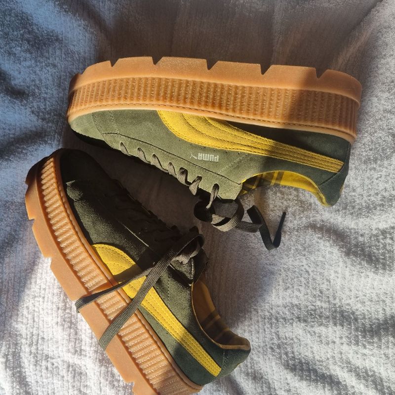 T nis Puma Fenty By Rihanna Creeper Suede Verde T nis Masculino Puma Usado 74562316 enjoei