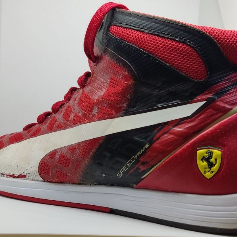 Tenis puma cano alto hot sale ferrari