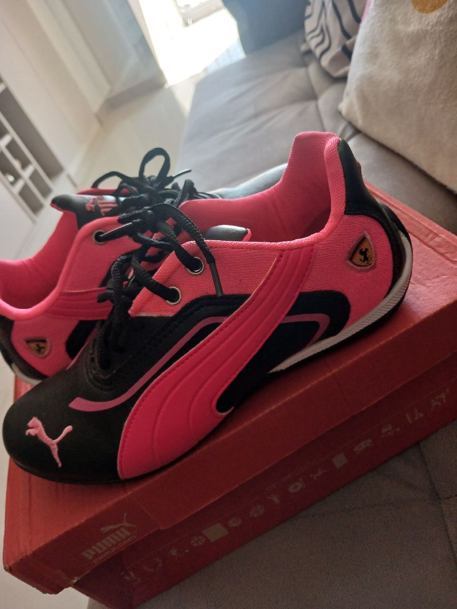 Tênis Puma Ferrari New Rosa Pink | Tênis Feminino Puma Nunca Usado ...