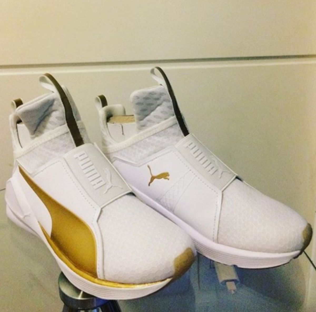 tênis puma fierce gold feminino branco