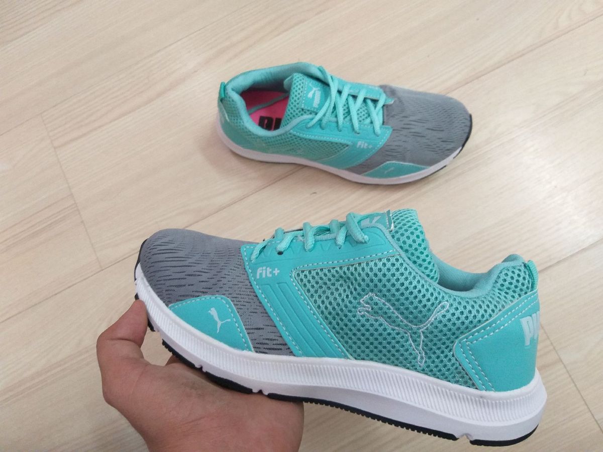tenis puma verde agua
