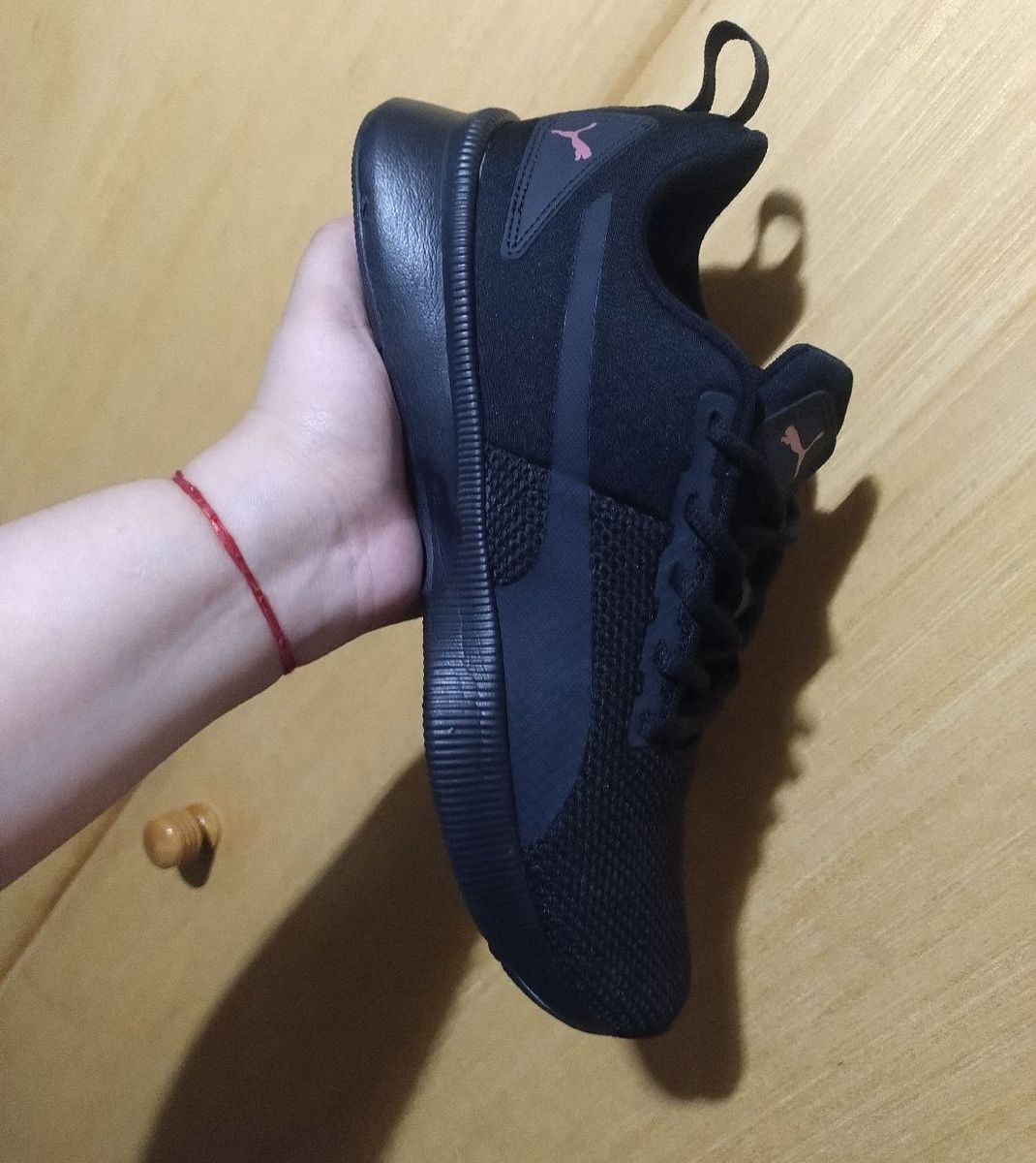 Tênis Puma Flyer Runner Bdp Feminino Preto e Rosa Tamanho 39