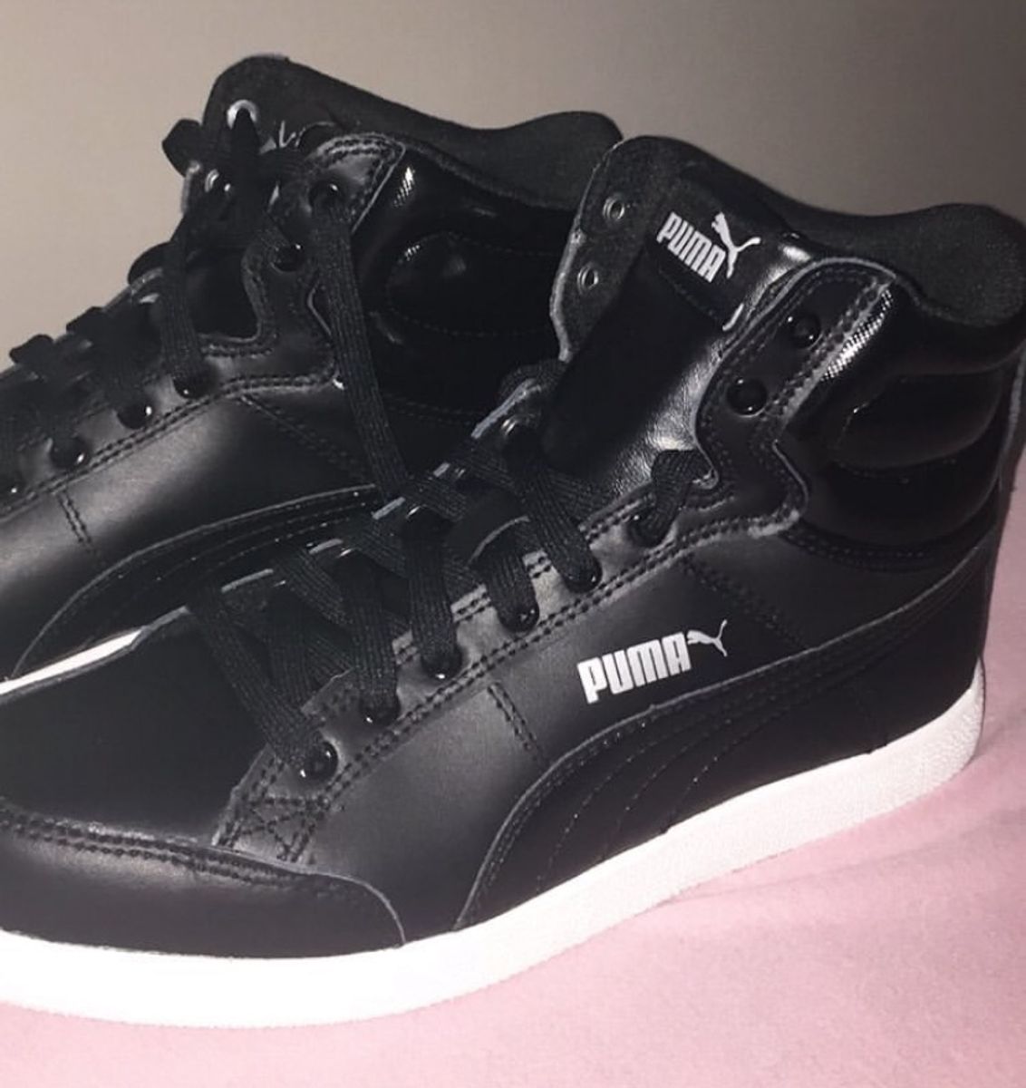 tenis puma feminino branco cano alto