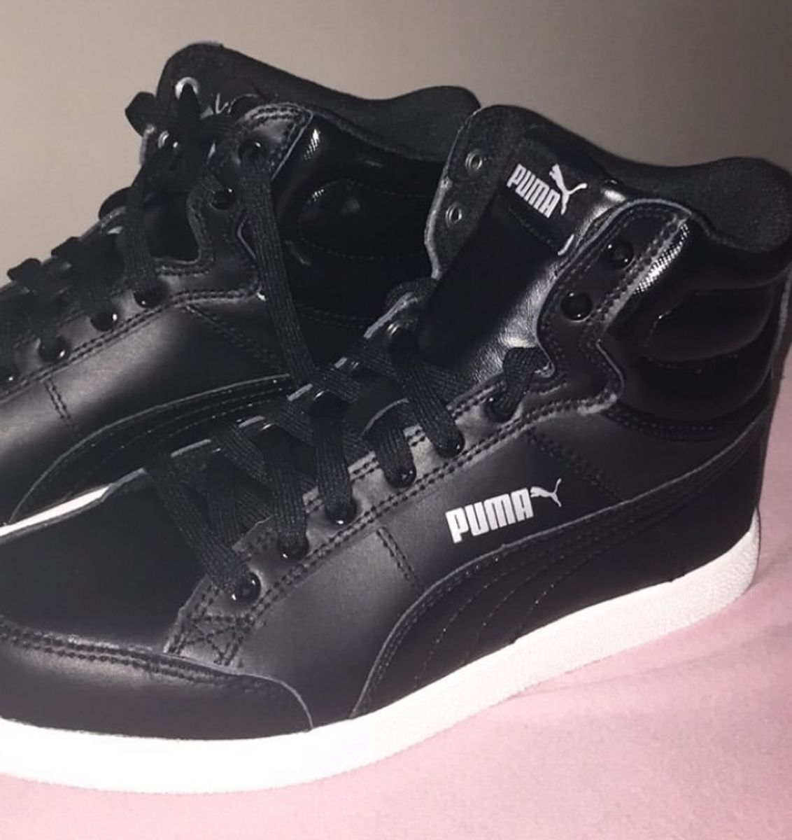 tênis puma ikaz mid classic preto