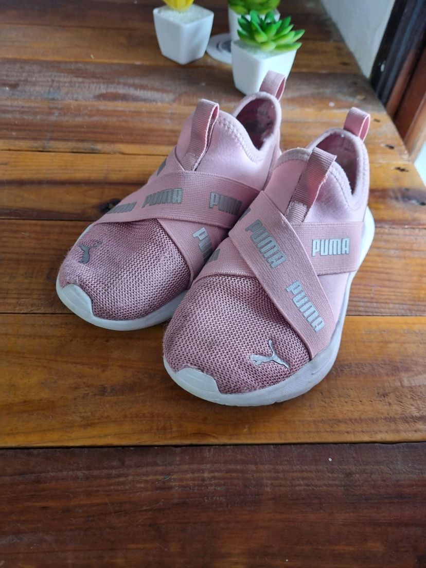 Tênis Puma Infantil Rosa 29 | Calçado Infantil para Meninas Puma Usado ...