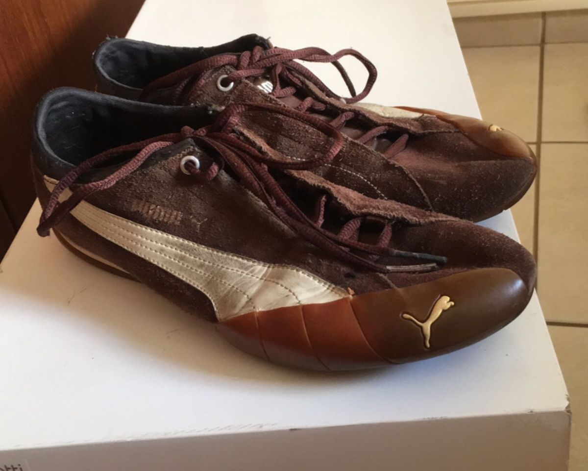 tenis puma marrom masculino