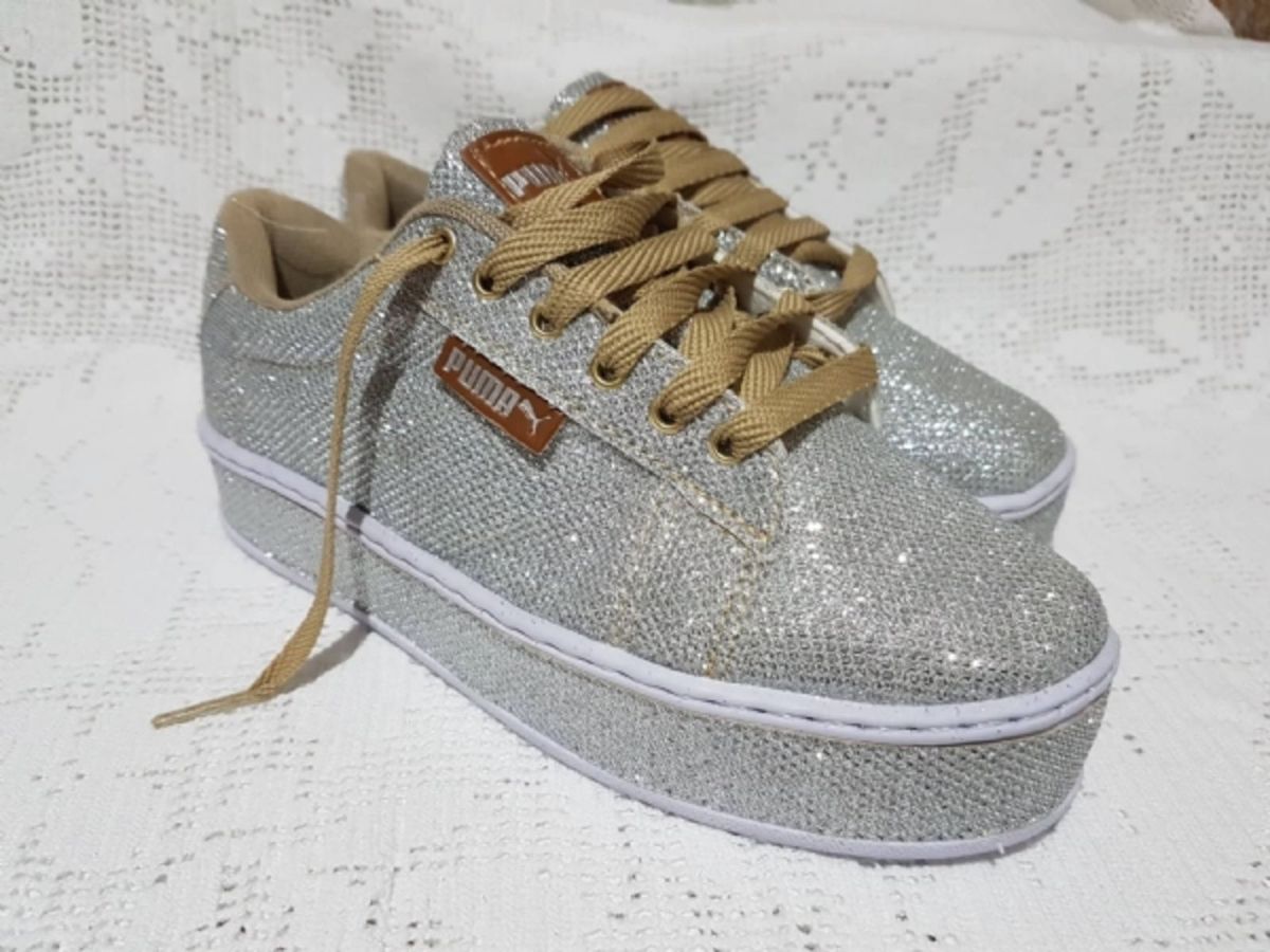 tenis puma prata feminino