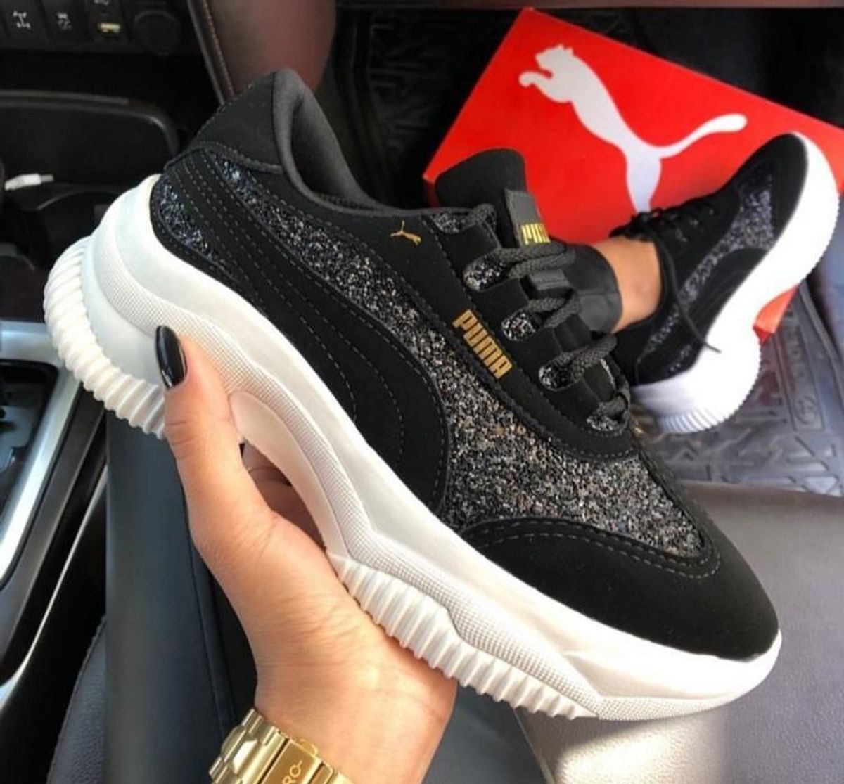 tênis puma glitter