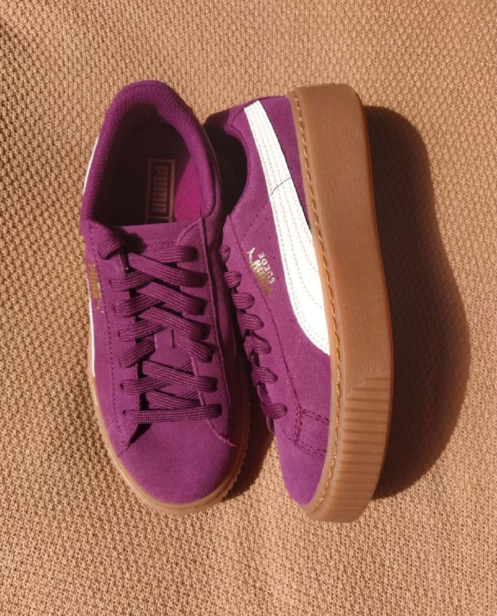 puma suede roxo