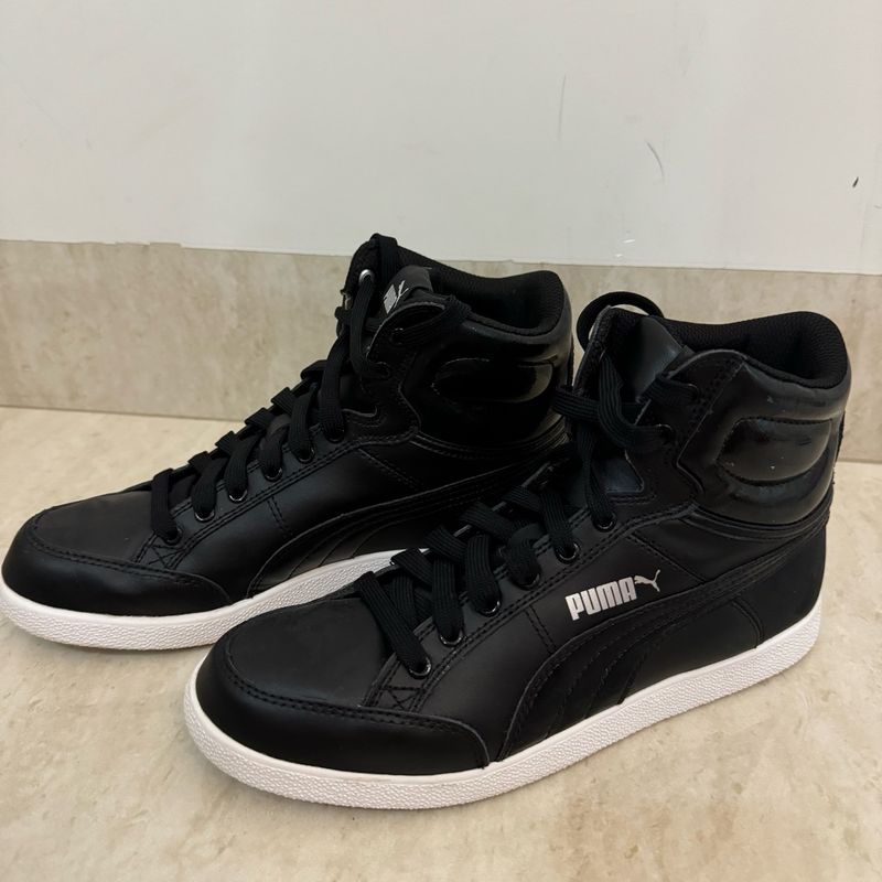 Tênis Puma Preto de Cano Alto Puma Usado 111124734 enjoei