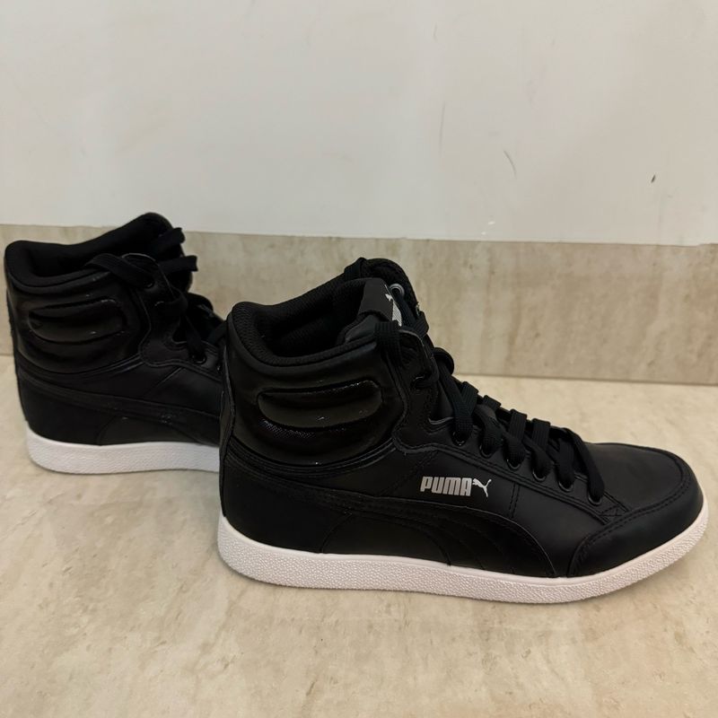 Tênis Puma Preto de Cano Alto Puma Usado 111124734 enjoei