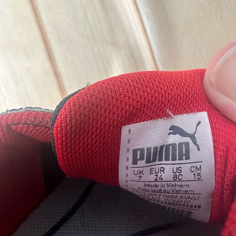 Tenis puma infantil que acende a sale