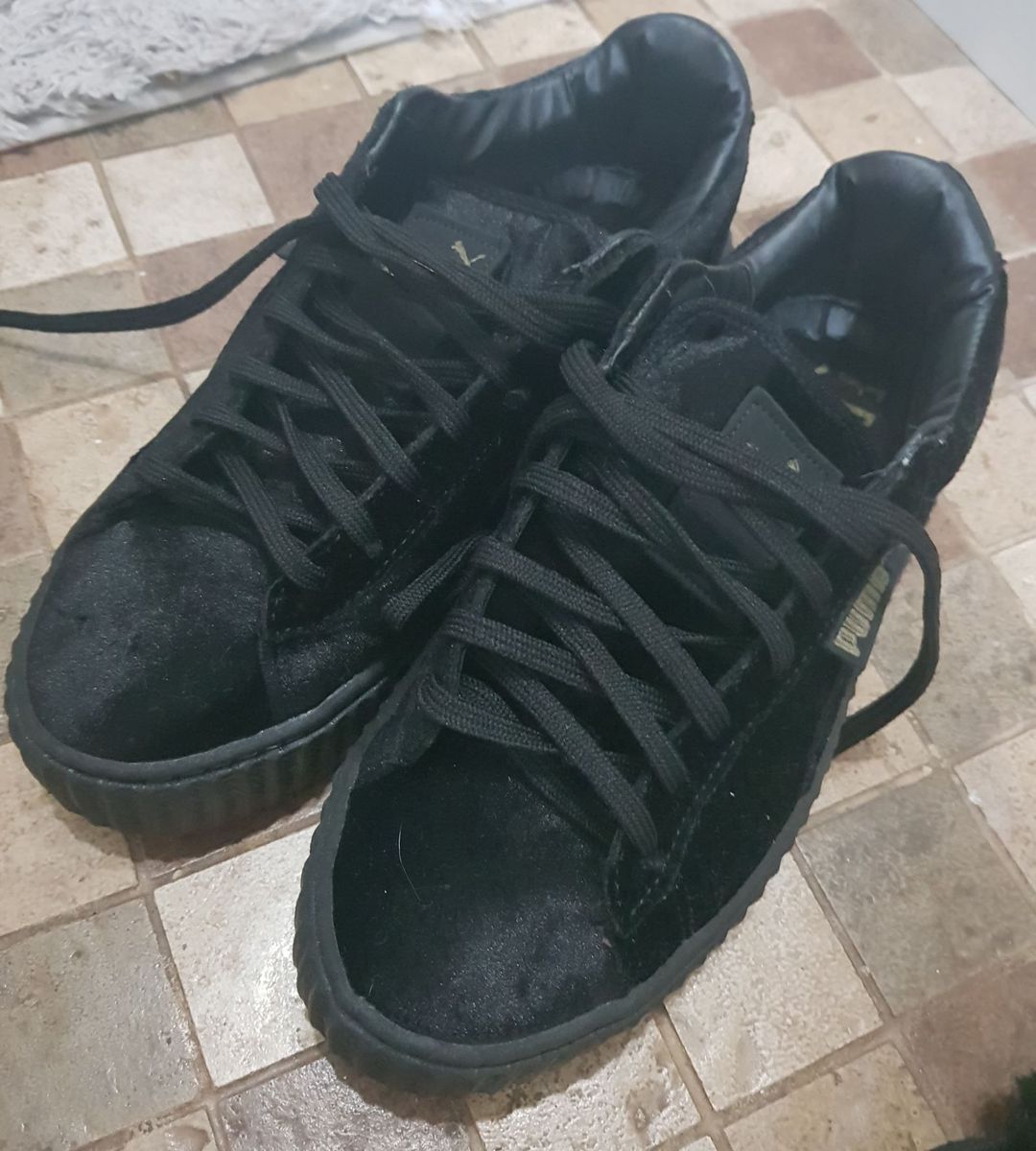 tenis puma preto veludo