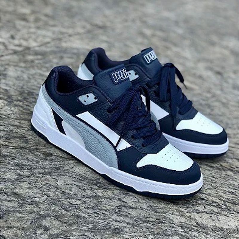 Tênis Puma Rbd Game Low Bdp Unissex Azul+Branco Puma Nunca