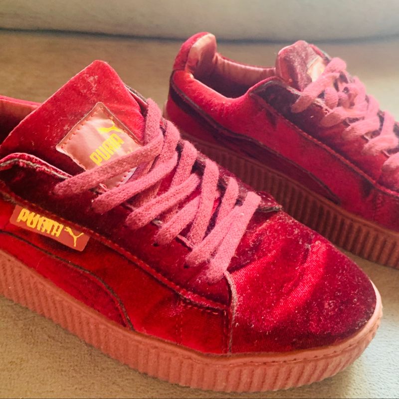 Puma Usado Tenis Vinho Da Puma Tenis Puma Rihana Vinho Bordo Tênis
