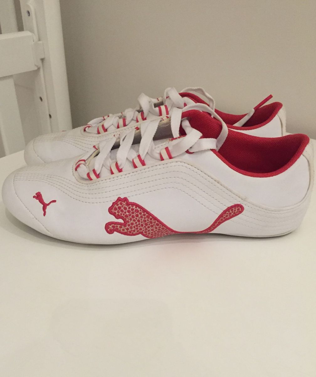 tenis puma branco e rosa