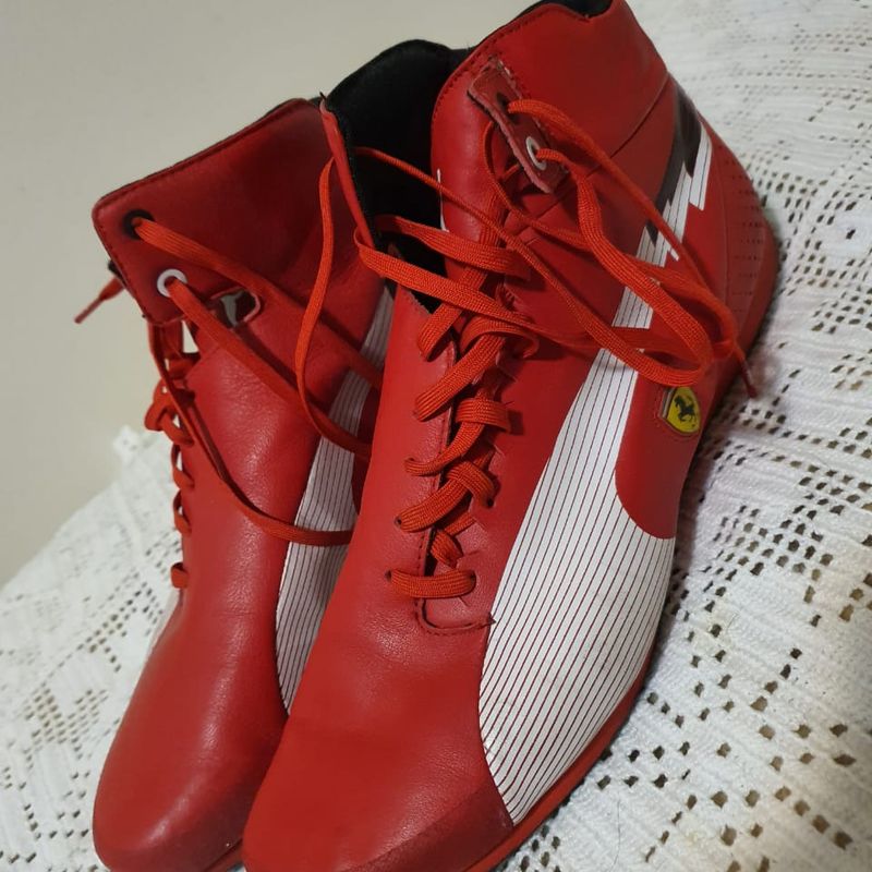 Puma cano alto store vermelho