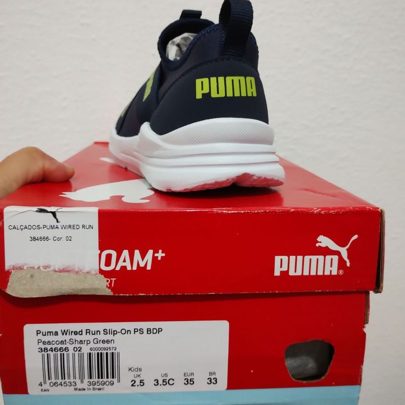 Tenis puma best sale tamanho 33