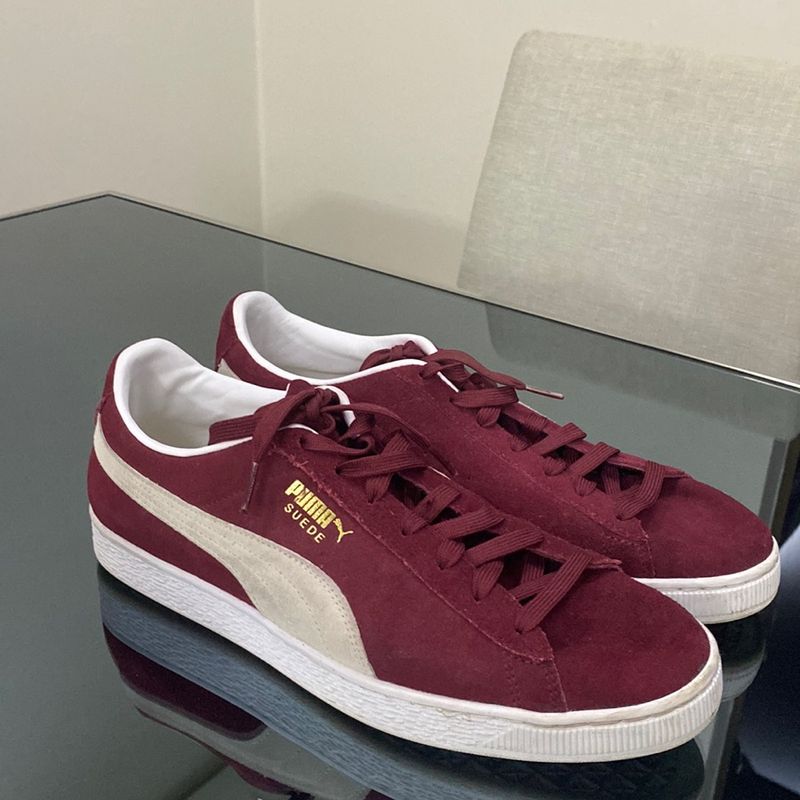 Tenis puma cheap suede bordo