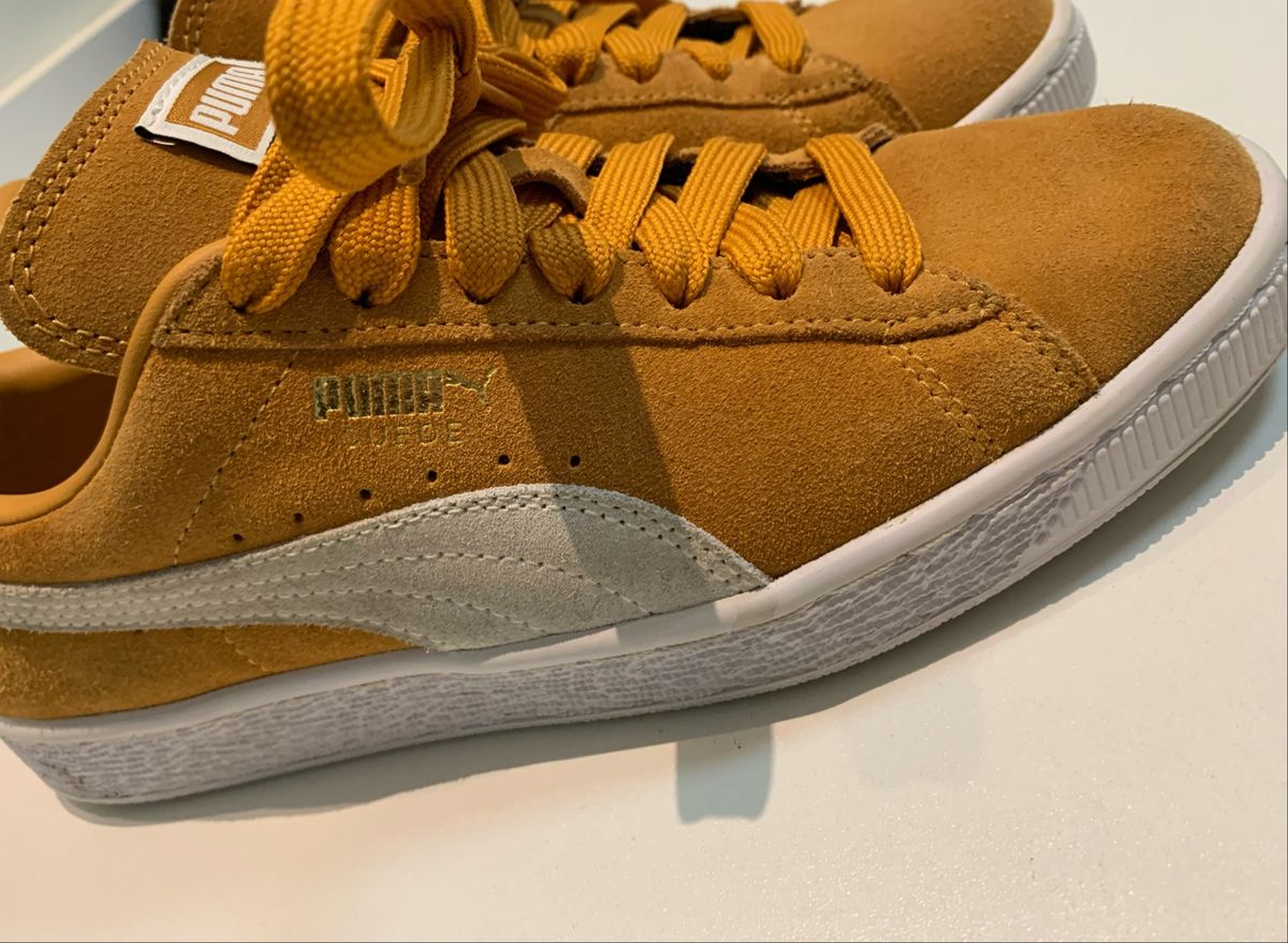 puma suede caramelo