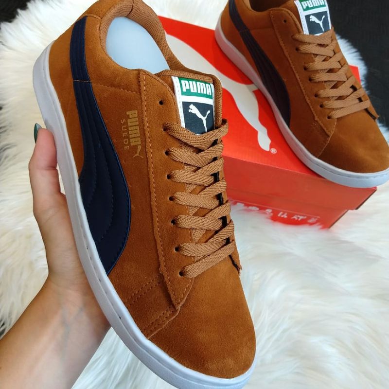 Puma suede sale marrom