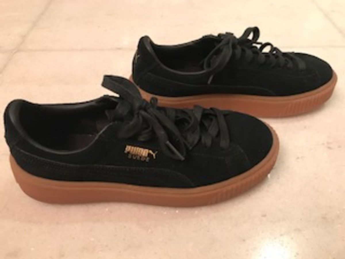 puma suede caramelo