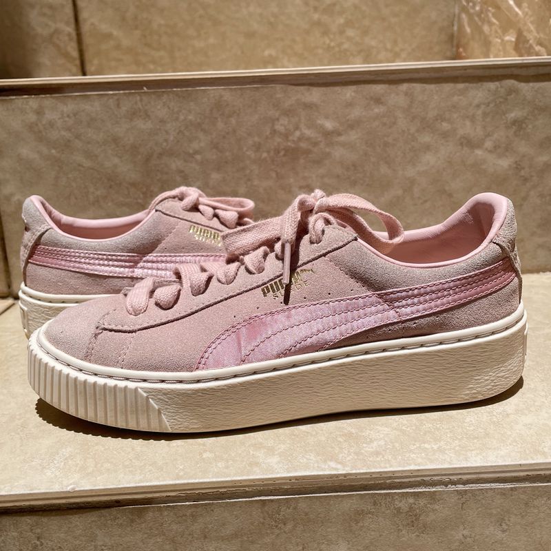 Puma suede sale rosa claro