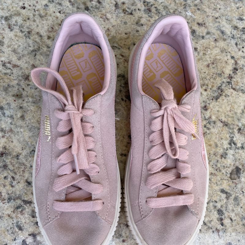 Puma suede best sale rosa claro