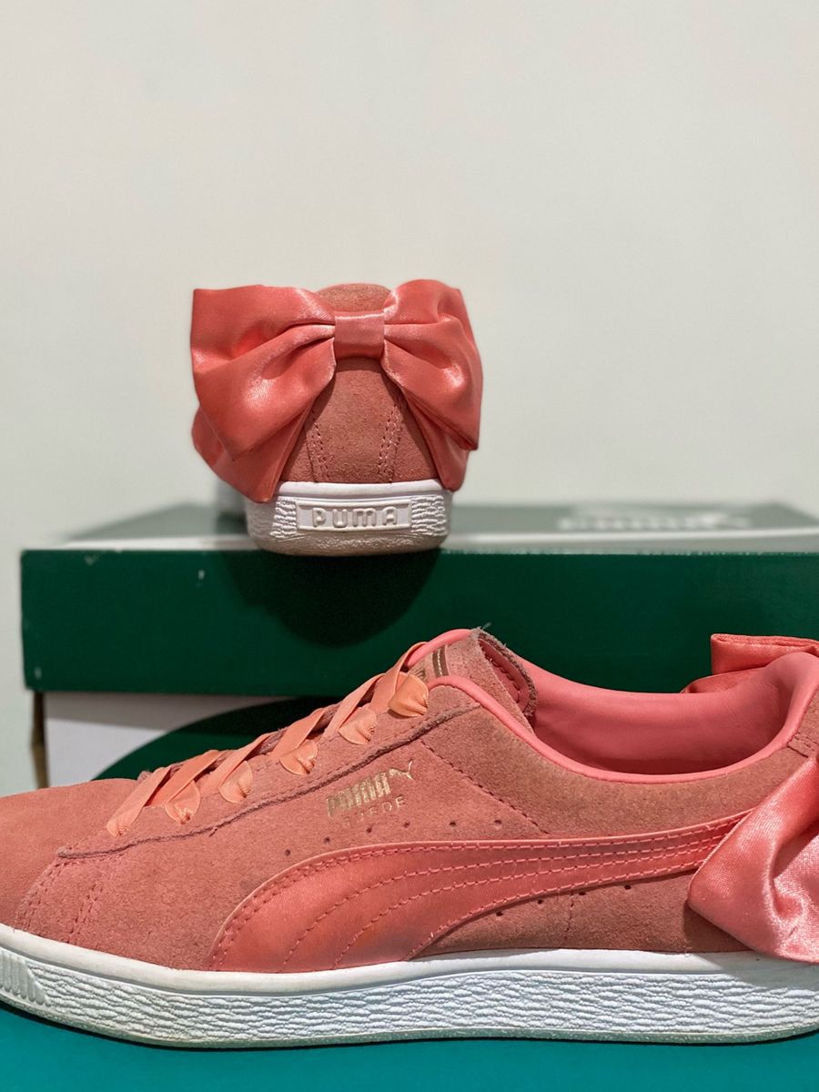 Tênis Puma Suede Rosa | Tênis Feminino Puma Usado 74240424 | enjoei