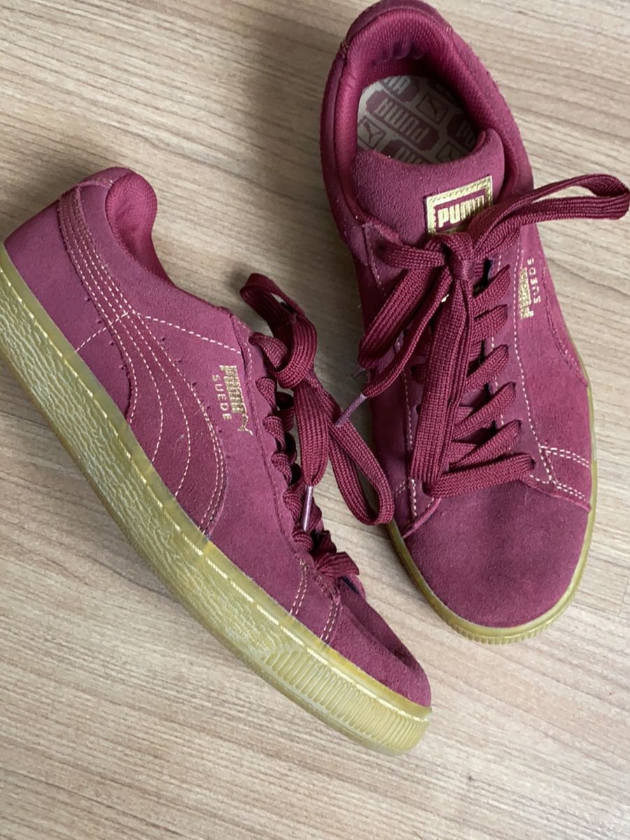 puma suede roxo