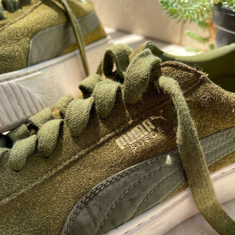 Puma suede store verde militar