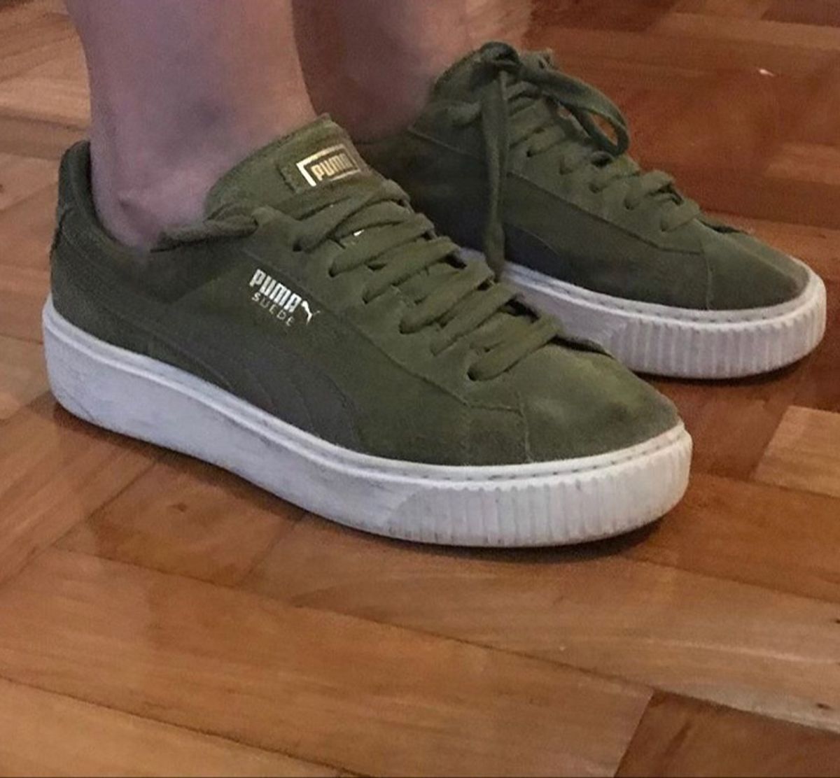 tenis puma suede verde