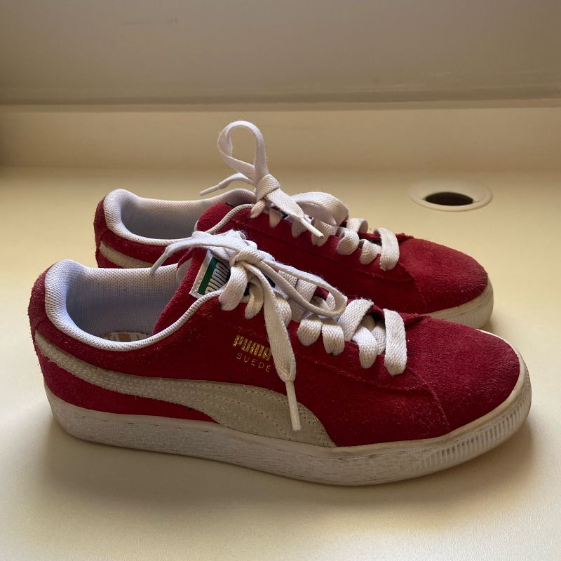 Tenis puma hot sale suede vermelho